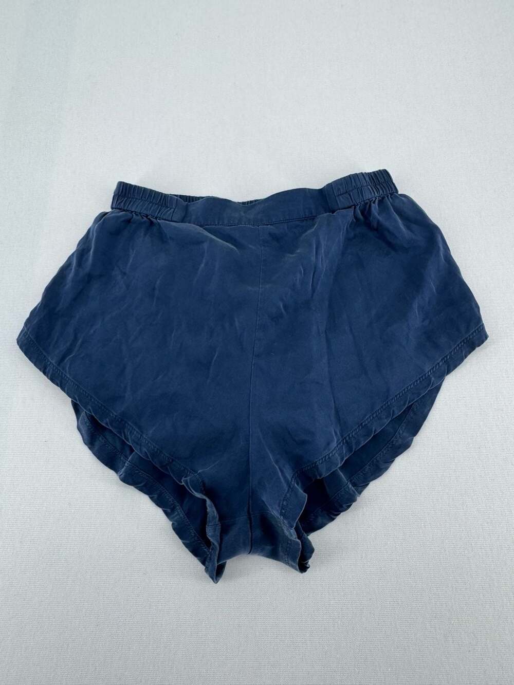 Lunya Silk Shorts Size XS Blue Washable Silk Pajama Sleepwear